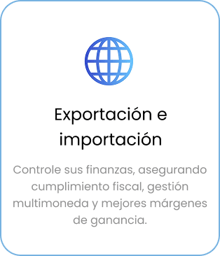 Card exportación e importación