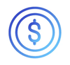 Icono celeste dinero Icono celeste dinero